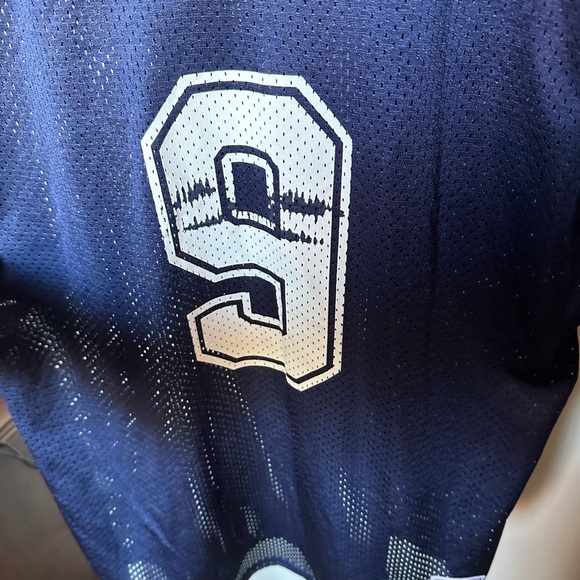 Dallas Cowboys Authentic Navy Blue and White Tony Romo Jersey Boys XL - Picture 5 of 6